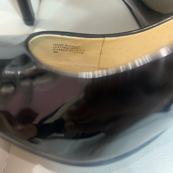 MICHAEL Michael Kors Ionna Sexy Pump Platform 4" Heels Black Patent Leather 9M - Picture 12 of 14